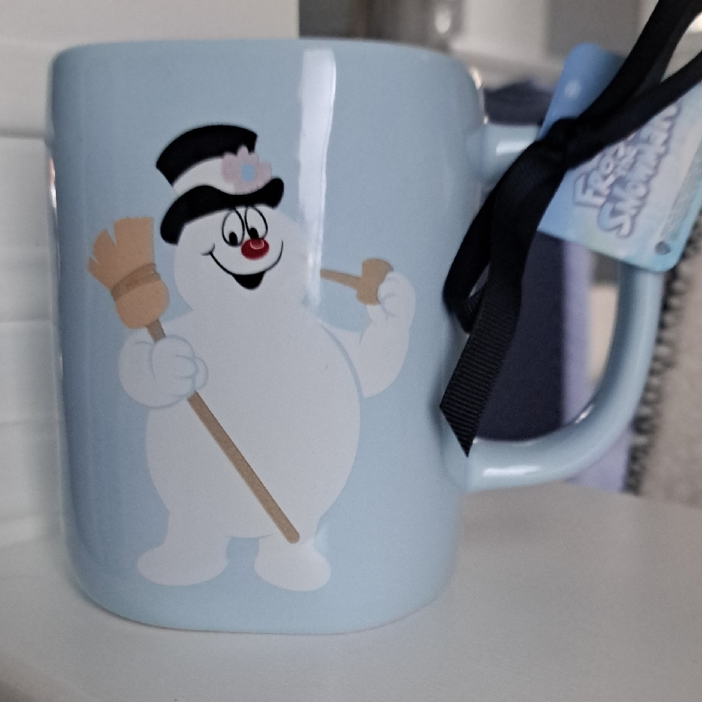 Rae Dunn Blue Snowman Mug